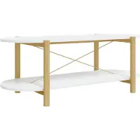 vidaXL Salontafel 110x48x40 cm bewerkt hout wit