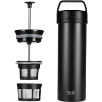 Espro Cafetière ULTRALIGHT PRESS P0 470 ml, zwart, roestvrij staal,