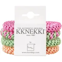Kknekki Elastische Haarband - 4-pack - Roze/Oranje/Groen - - OneSize - Haaraccessoires