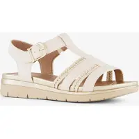 Softline dames sandalen beige goud maat 40