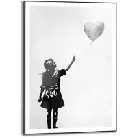 Reinders - Balloon Girl - Schilderij 70x50cm Zwart