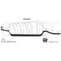 ERNST 275040 Uitlaat middendemper