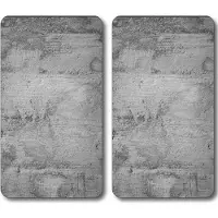 Kesper Multiglazen snijplanken, afdekplaten, set van 2 stuks, 50x28.5cm, betonlook