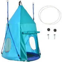 EStore - Nestschommel - met Tent - Ø100 x 150H cm - Blauw