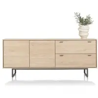Xooon Helsinki buffetkast 2 deuren, 2 laden materiaal hout/metaal