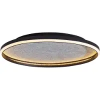 QAZQA Design Plafondlamp Zwart met Vilt Incl. LED 3-Staps Dimbaar - Xavi Felt