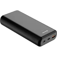 Swissten Powerbank Power Line - 20.000 mAh - USB & USB-C - Geschikt voor o.a. iPhone & Samsung - Zwart