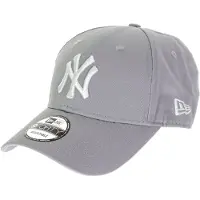 New Era Pet '9Forty New York Yankees' lichtgrijs / wit