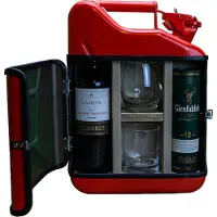 Designed by man His & Hers Giftset - Rood - Stijlvolle jerrycan - Uniek cadeau voor koppels - Geschenkset voor hem en haar