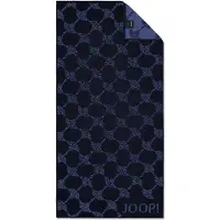 JOOP! Handdoek smoky blue / donkerblauw