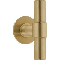 Formani Piet Boon ONE PBT100V massieve voordeurknop vast op rozet - PVD mat goud