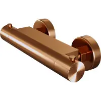 Brauer Edition Douchethermostaat Geborsteld Koper PVD - Messing - Kranen, Douchekranen, Douchethermostaten - 8720724516992 - Kranen, Douchekranen, Douchethermostaten
