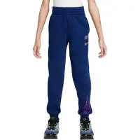 Nike Kylian Mbappé Club Fleece Joggingbroek Kids Donkerblauw Paars Goud