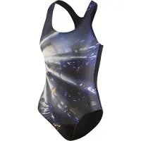 Beco badpak Competition dames polyester zwart/wit/blauw