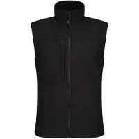 Regatta Heren Flux Softshell Bodywarmer / Mouwloos Jasje Waterafstotend en Windbestendig (Allemaal zwart)