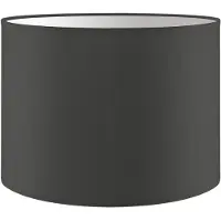 Home Sweet Home Lampenkap Bling - Antraciet - cilinder - 25/25/19cm - van stof - Moderne stoffen Lampenkap voor E27 lamphouder - RoHS getest - voor tafellamp, wandlamp en hanglamp