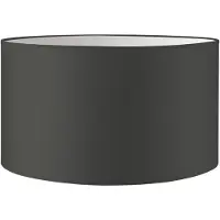 Home Sweet Home Lampenkap Bling - Antraciet - cilinder - 40/40/22cm - van stof - Moderne stoffen Lampenkap voor E27 lamphouder - RoHS getest - voor vloerlamp, tafellamp, wandlamp en hanglamp