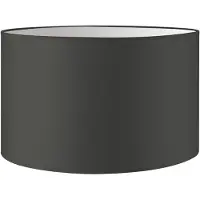 Home Sweet Home Lampenkap Bling - Antraciet - cilinder - 35/35/21cm - van stof - Moderne stoffen Lampenkap voor E27 lamphouder - RoHS getest - voor vloerlamp, tafellamp, wandlamp en hanglamp