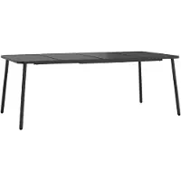 vidaXL Tuintafel 200x100x71 cm staal antracietkleurig