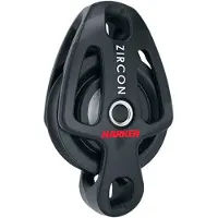 Harken Becket Single Zircon Block 40 Mm Zilver