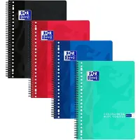 Oxford Collegeblk oxf school a4 rt 10mm 23g 160pag ass | 10 stuks