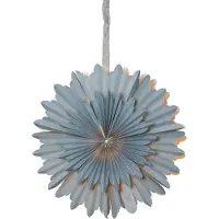 Star Trading lichtgevende ster 'Crystal' van papier, meerpuntig, 2-laags, blauw, Ø 50cm