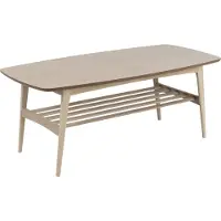 Ebuy24 Woodstock Rechthoekige Salontafel - Wit Eikenfineer