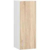 NORE Keukenkast modulaire LIMA W30 met 1 Deur / Hangkast / Bovenkast / Furniture Factory / Wit - Sonoma Eik / 30 x 72 x 30,5 cm