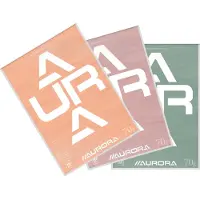 Aurora - Schrijfblok A4 100 vel 70gr lijn assorti | 1 stuk | 10 stuks