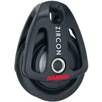 Harken Becket Single Zircon Block 57 Mm Zilver