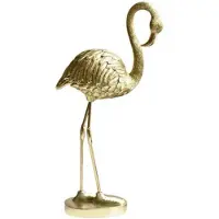 Casa Di Elturo Decoratief object Flamingo - Goud - H30 cm