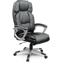 Sofotel Leren bureaufauteuil EG-227 zwart