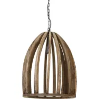 Light & Living Hanglamp Ø47x56 cm HARANKA hout donker bruin
