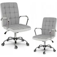 Sofotel Bureaustoel stof Benton grijs-wit