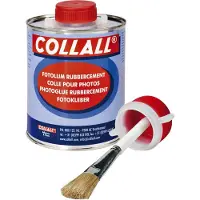 Collall - Rubbercement 1000ml + kwast | Blik a 1000 milliliter | 6 stuks