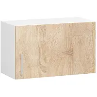 NORE Keukenkast modulaire LIMA W60 voor Afzuigkap / Hangkast / Bovenkast / Furniture Factory / Wit - Sonoma Eik / 60 x 29 x 30,5 cm