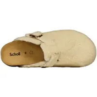 Scholl Klomp Women Fae New Synthetic Shearling Beige-Schoenmaat 39