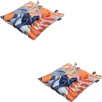 Madison - Zitkussen - Universeel - 2 stuks - 46 x 46 cm - Iven Indigo - Tuin - Toscane