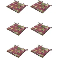 Madison - Zitkussen - Universeel - 6 stuks - 46 x 46 cm -Jasmijn Bordeaux - Tuin - Outdoor