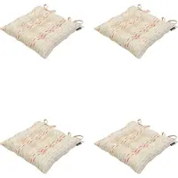 Madison - Zitkussen - Universeel - 4 stuks - 46 x 46 cm - Ann Terra - Tuin - Waterafstotend
