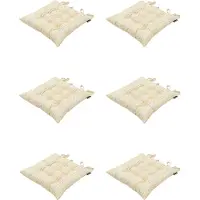 Madison - Zitkussen - Universeel - 6 stuks - 46 x 46 cm - Ann Yellow - Tuin - Waterafstotend
