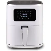 HEINRICH'S airfryer HFR 8216 wit 5 L 1450 W vermogen touchbediening 6 automatische programma's