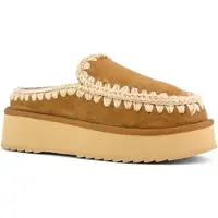 Mou Dames Klomp Eskimo leren klompen bruin (39), Leer, meer dan 10 cm, Geen, Casual MU.FW681004A