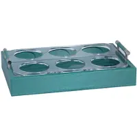 Marine Business Waves Glass Holder Tray Zilver 18 x 12 x 3.5 cm
