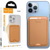 Hoco Portemonnee Pasjeshouder - Bruin - Wallet Geschikt voor MagSafe - Magnetische Kaarthouder Geschikt voor iPhone 17/16/15/14/13/12/Air/Plus/Pro/Pro Max