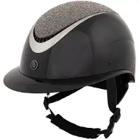 Br Rijhelm Thèta Glamourous Glossy 52/54 Zwart/Gunmetal