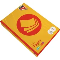 Quantore - Kopieerpapier colour a4 80gr diepgeel | 5 stuks
