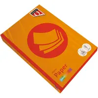 Quantore - Kopieerpapier colour a4 80gr oranje | 5 stuks
