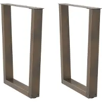 vidaXL Eettafelpoten 2 st V-vormig 70x(72-73,3) cm staal naturel