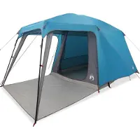 vidaXL Kampeertent met verandakoepel 5-persoons waterdicht blauw